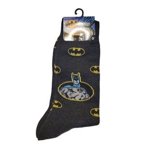 Batman Logo Classic DC Comics Crew Socks Men's Novelty Size 6-12 NEW
